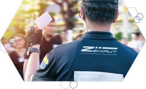 Personal de Zehirut seguridad eventos